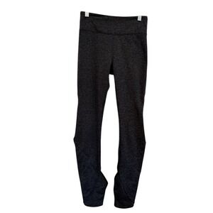 Free People Movement Halo Cut Leggings Charcoal Heather Yoga Pants Sz XS